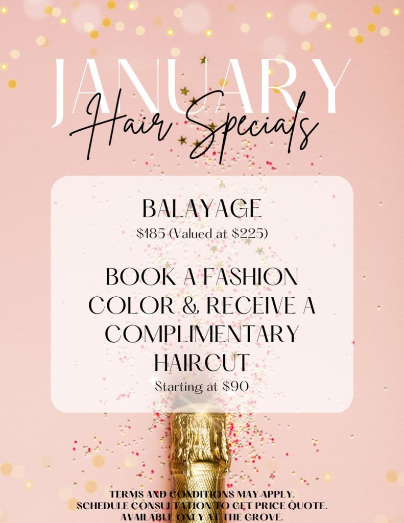January Hair Specials at Halina Spa in Round Rock & Austin, TX